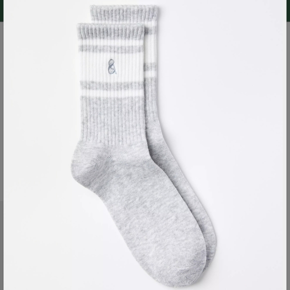 3for21 LOFT Lou and Grey Varsity Crew Socks - Picture 3 of 3